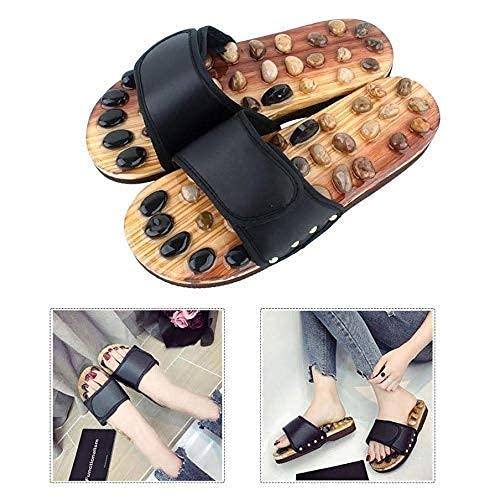 Vroxy Vroxy Acupuncture Points Foot Massager Slippers Foot Feet Massager kit Wooden Relaxing Acupressure Slippers chappal For Unisex (1Pair)