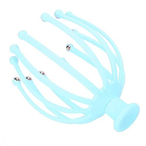 Aufee 12 Claw Head Massager Toy, Claw Head Massager Stress Relief Hair Therapy Rolling Ball Scalp Massage Toy(Blue)
