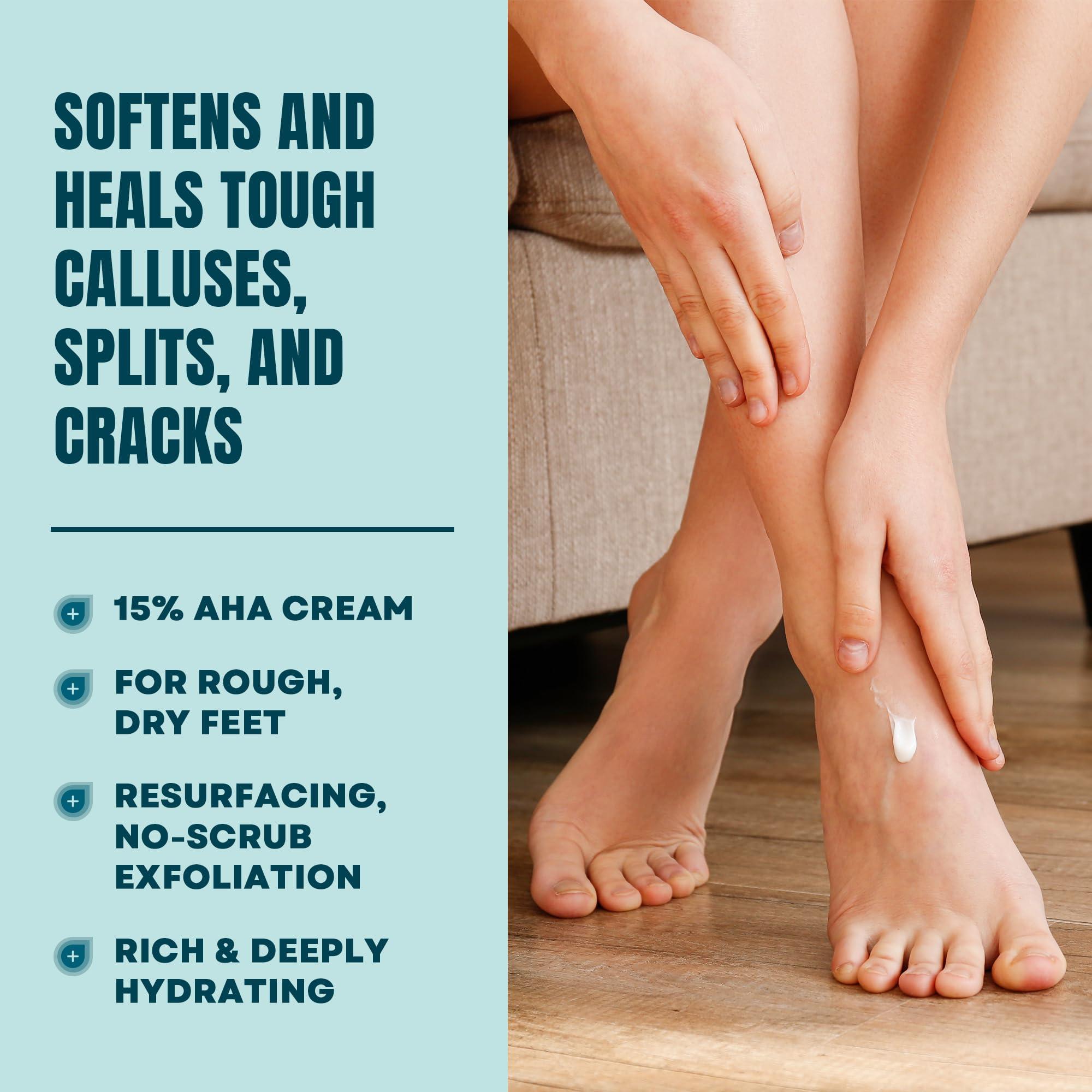 AmLactin Amlactin Foot Repair Foot Cream Therapy | Smooths Rough, Dry Feet | Powerful Alpha-Hydroxy Therapy Gently Exfoliates | Lactic Acid (Aha) | Softens Tough, Dry Skin