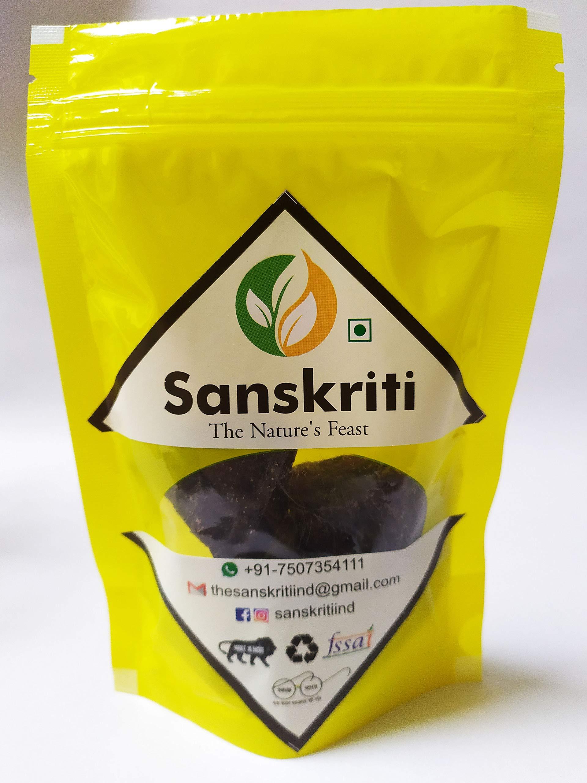 Sanskriti Sanskriti Whole Natural Black Salt Crystals | Kala Namak Whole | Black Salt Chunks | Kala Loon Chunks - 400g