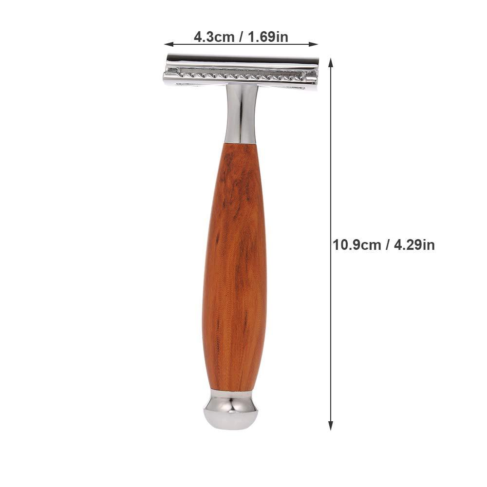 Layfuz Shaving Razor Safety Razor Double Edge Beard Razor Manual Beard/Mustache Removal Shaving Tool Zinc Alloy