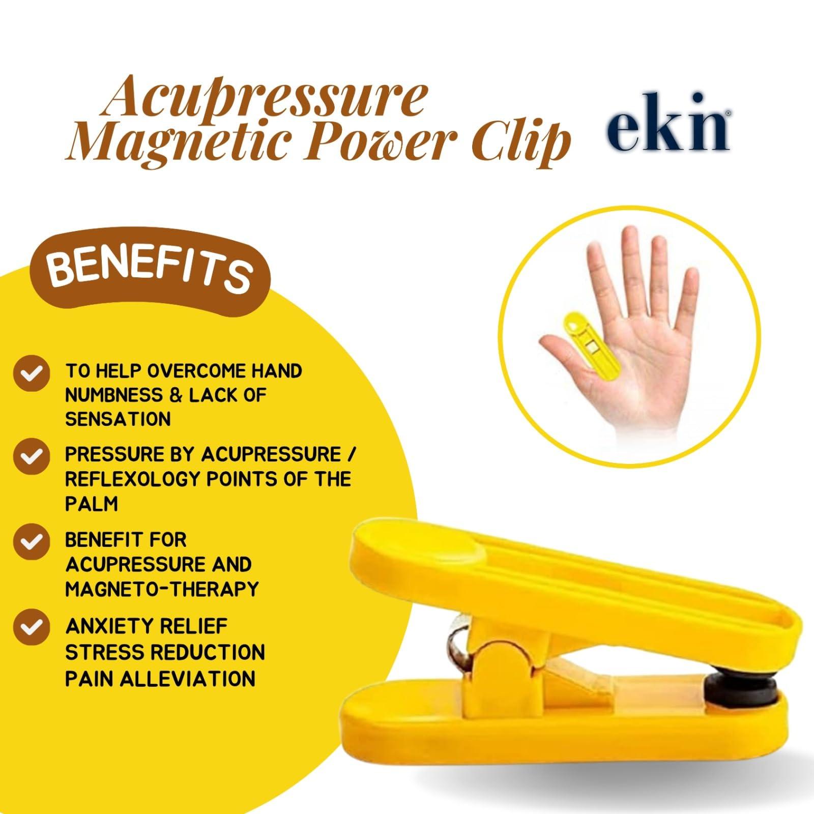 Acupunctoreum Acupunctoreum acupressure Point Clip, Acuplus Clip to Lower Blood Sugar, Tiger Mouth Thumb Tiger Acupoint Massage Magnetic Clip Thumb Exerciser (Pack of 4)