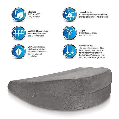 METRON METRON- Memory Foam Soft Handy Multi Purpose Pregnancy Pillow for Women Helps in Sitting Sleeping Back Pain Relief & Leg Spacer