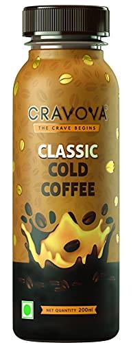 CRAVOVA - THE CRAVE BEGINS CRAVOVA | THE CRAVE BEGINS Classic Cold Coffee | 200 ml Bottel (Pack of 8)