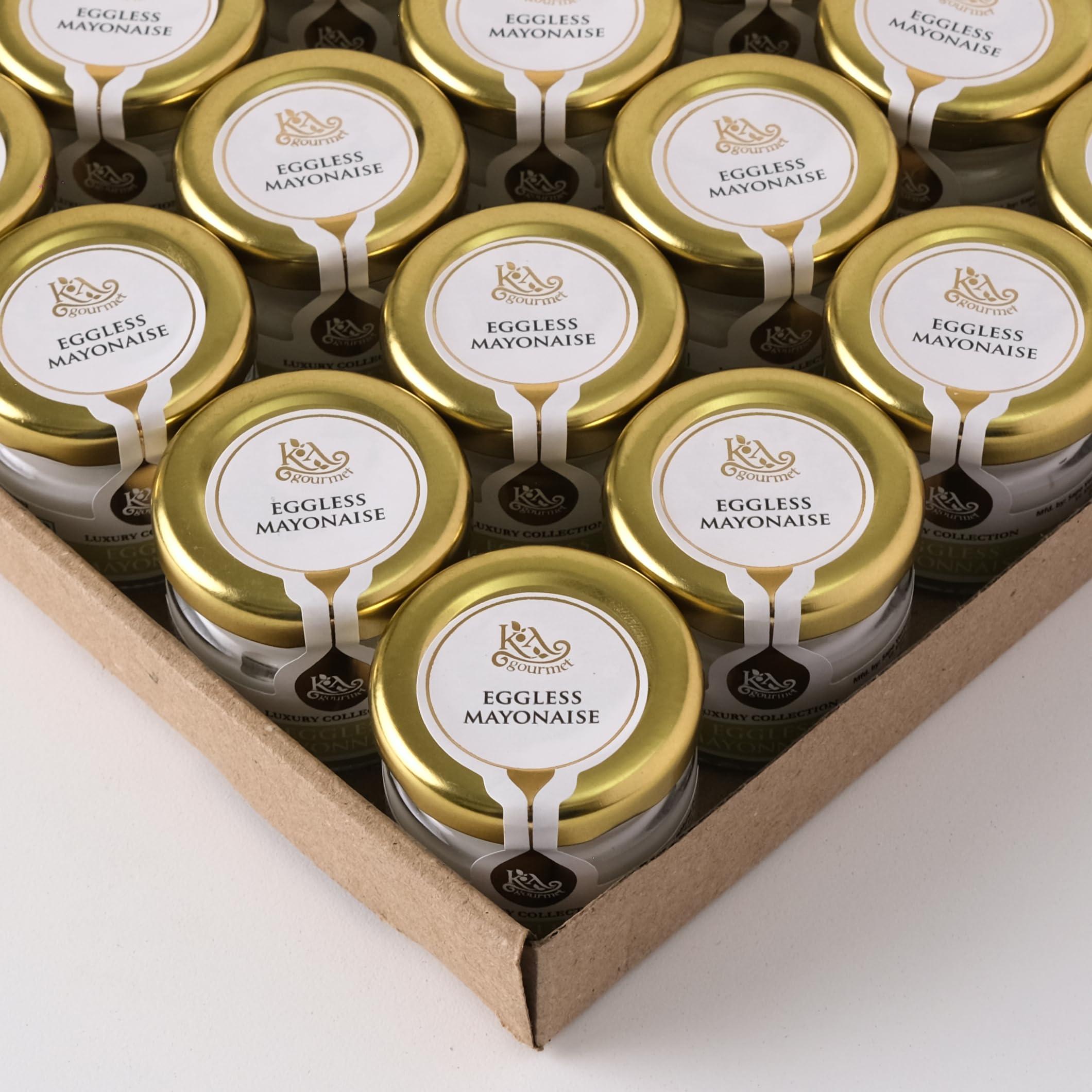 KA gourmet KA Gourmet Eggless Mayonnaise 28gm x 25- Mini Loved by Karen Anand, Gluten Free, Vegan, No Artificial Colour or Flavour