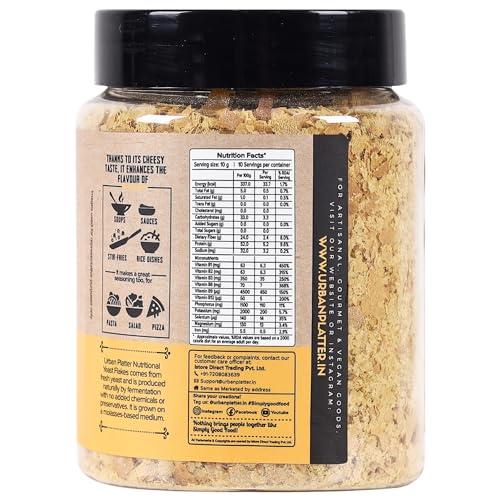 urban platter Urban Platter Nutritional Yeast Flakes, 100g [Good Source of B-Vitamins| Gluten Free| Nutty and Cheesy Tasting Nooch | Perfect for Vegetarians | Seasoning]