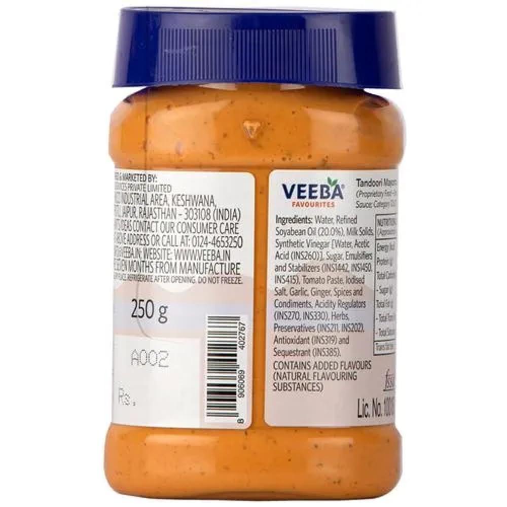 VEEBA Veeba Tandoori Mayonnaise, 250g Pet Bottle