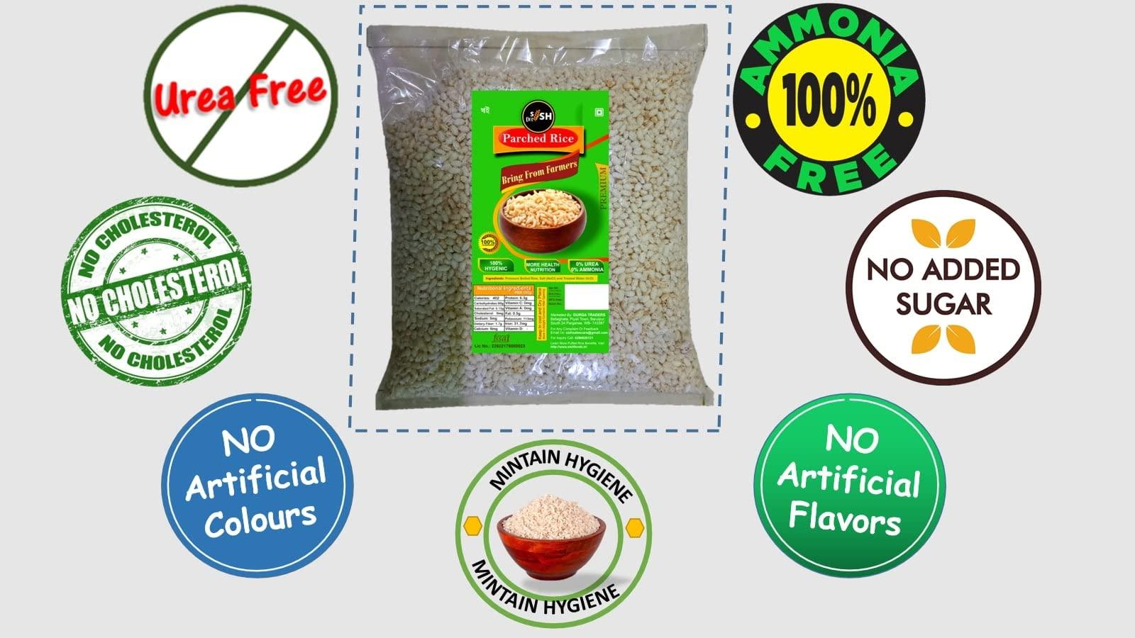 Sish Desi Sish Desi 450gm Bengali Khoi For Healthy Snack and Diwali Pooja Prasad - Urea Free, Ammonia Free, No Added Sugar Puffed Rice Khoi/Kheel/Khil/Khai/Khay