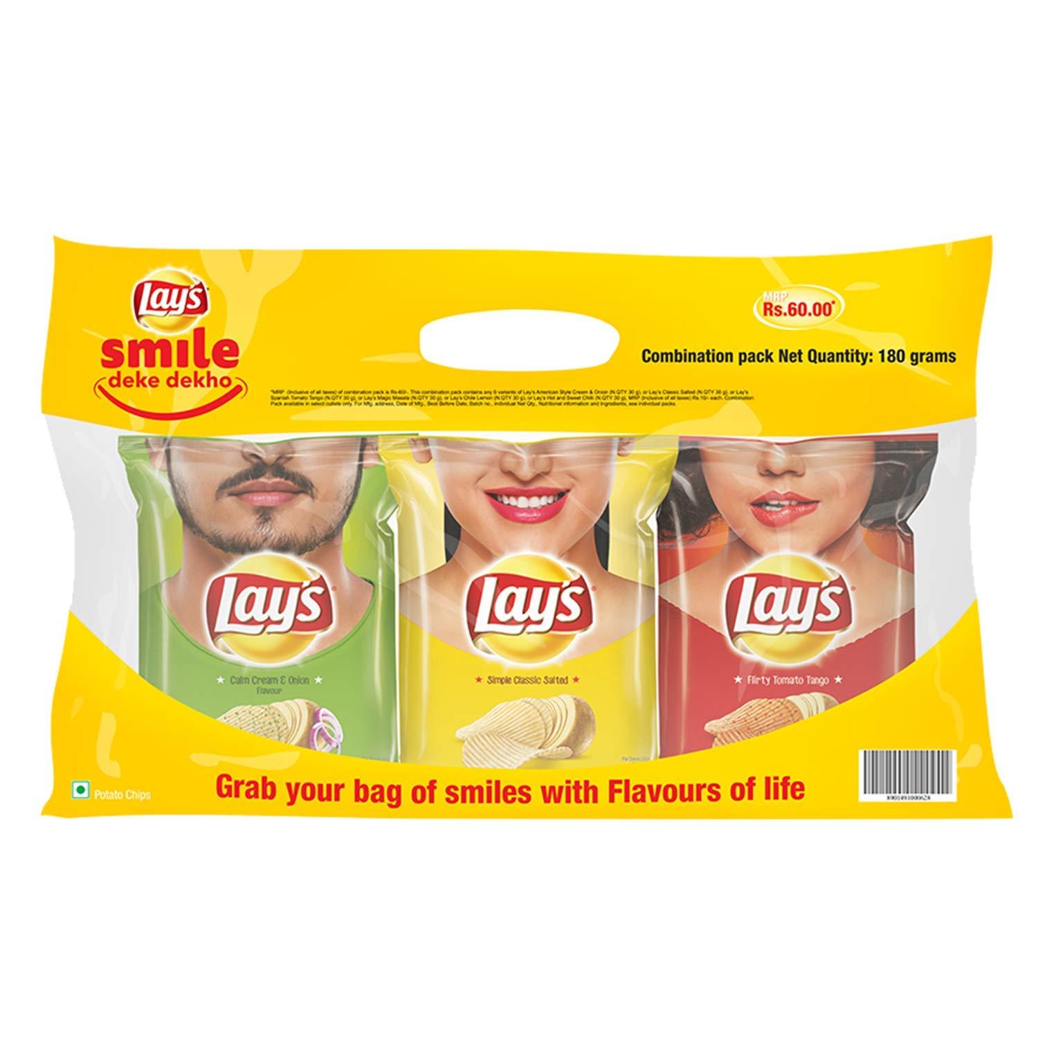 Lay's Lay's Potato Chips Family, 3 x 104 g