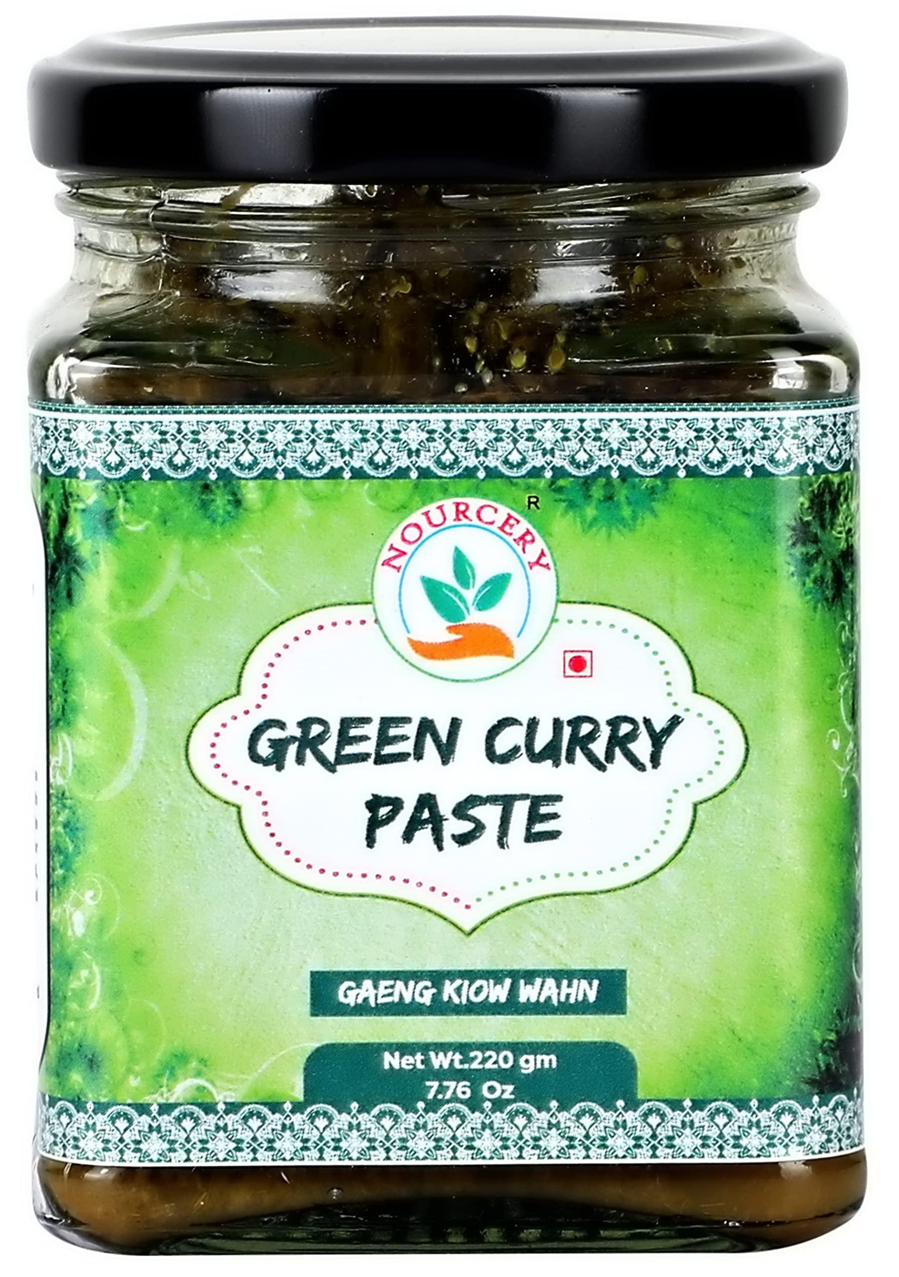 NOURCERY Nourcery Thai Green Curry Paste, 220g Jar [GAENG KIOW WAHN]