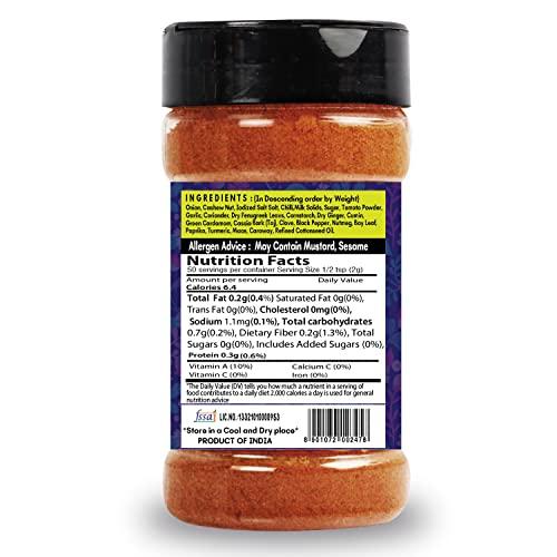 SARANZ SARANZ Paneer Tikka Masala Perfect for Cooking, Ready to Use, No added colours, Spice Powders and Masalas, Premium Artisanal Spices with Rich & Strong Flavour-100 Grams Bottle