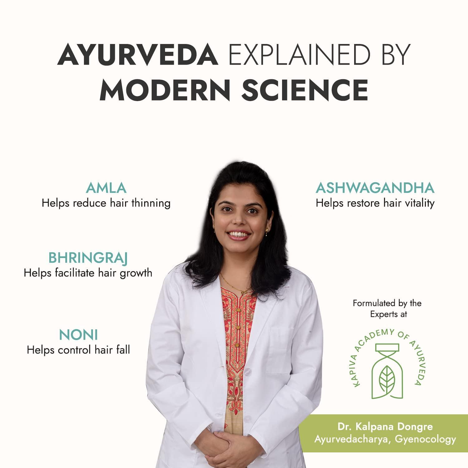 Kapiva Kapiva Hair Care Juice (2L) | For Hair Growth & Hair Fall Control | 100% Ayurvedic Hair Care with Amla, Noni, Bhringraj and Ashwagandha - Super Saver Pack of 2