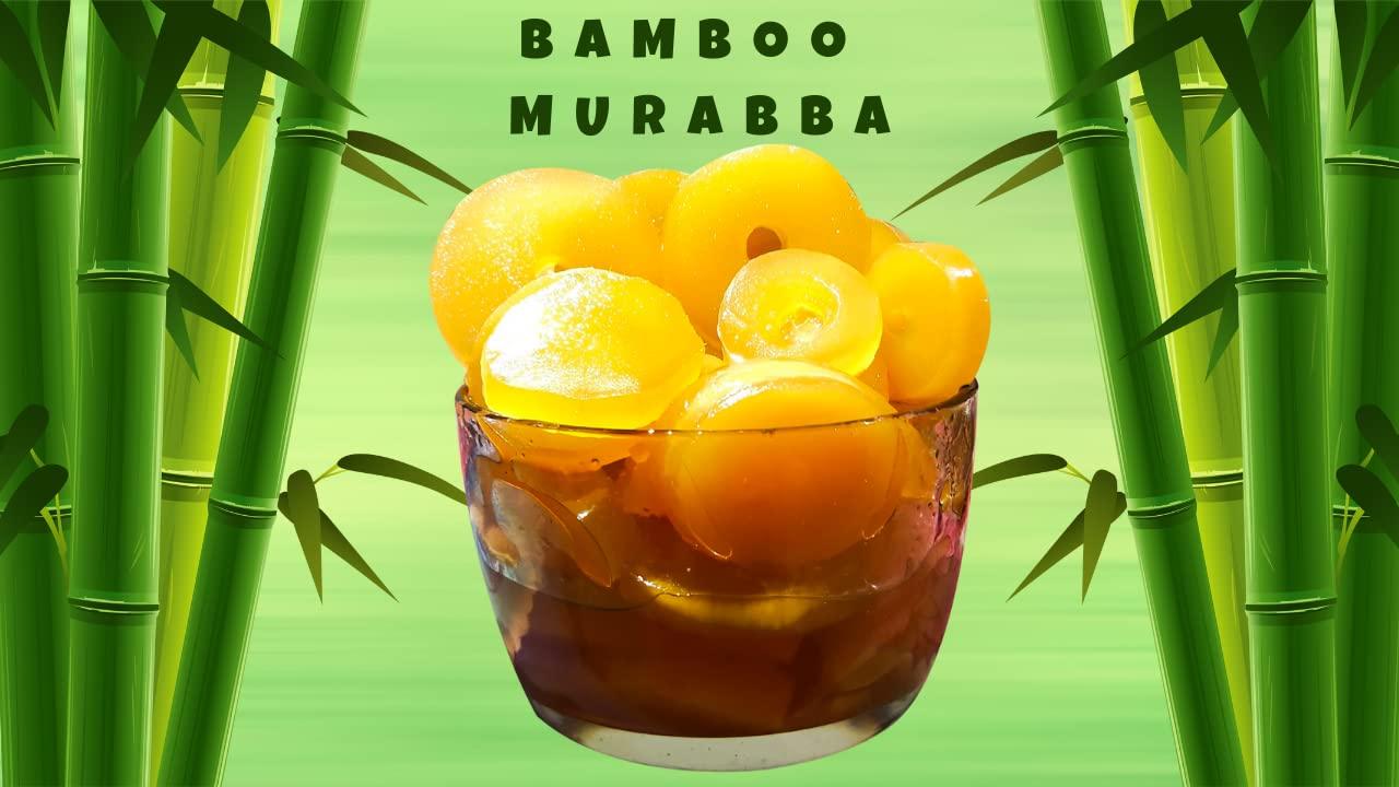 CACTUS SPICES CACTUS SPICES Homemade Bamboo Murabba with Raw Forest Honey | Helps Increasing Height | Bans Ka Murabba | 800G