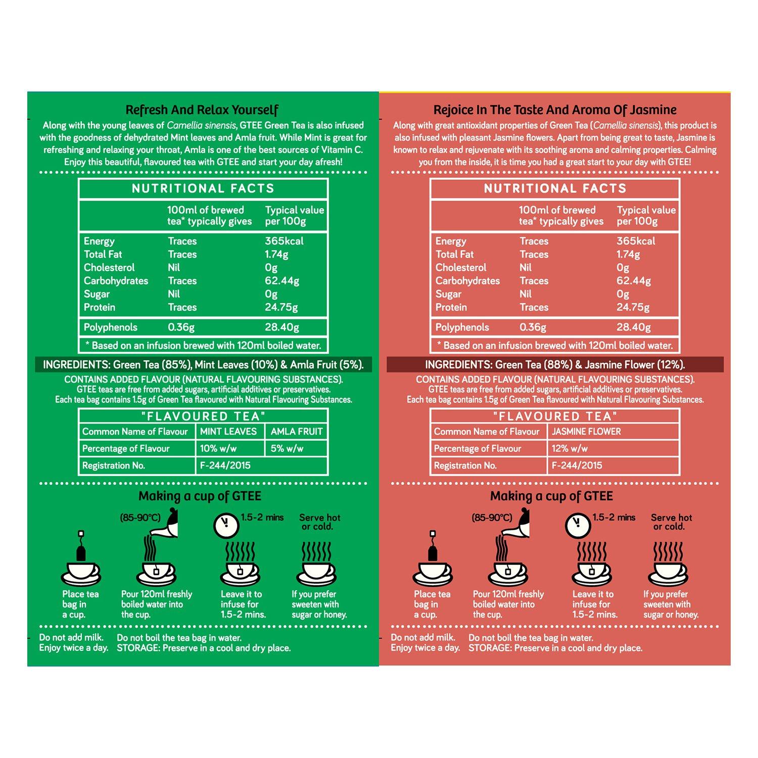 Gtee GTEE ALL VARIANTS, 25 Tea bags (Pack of 12)