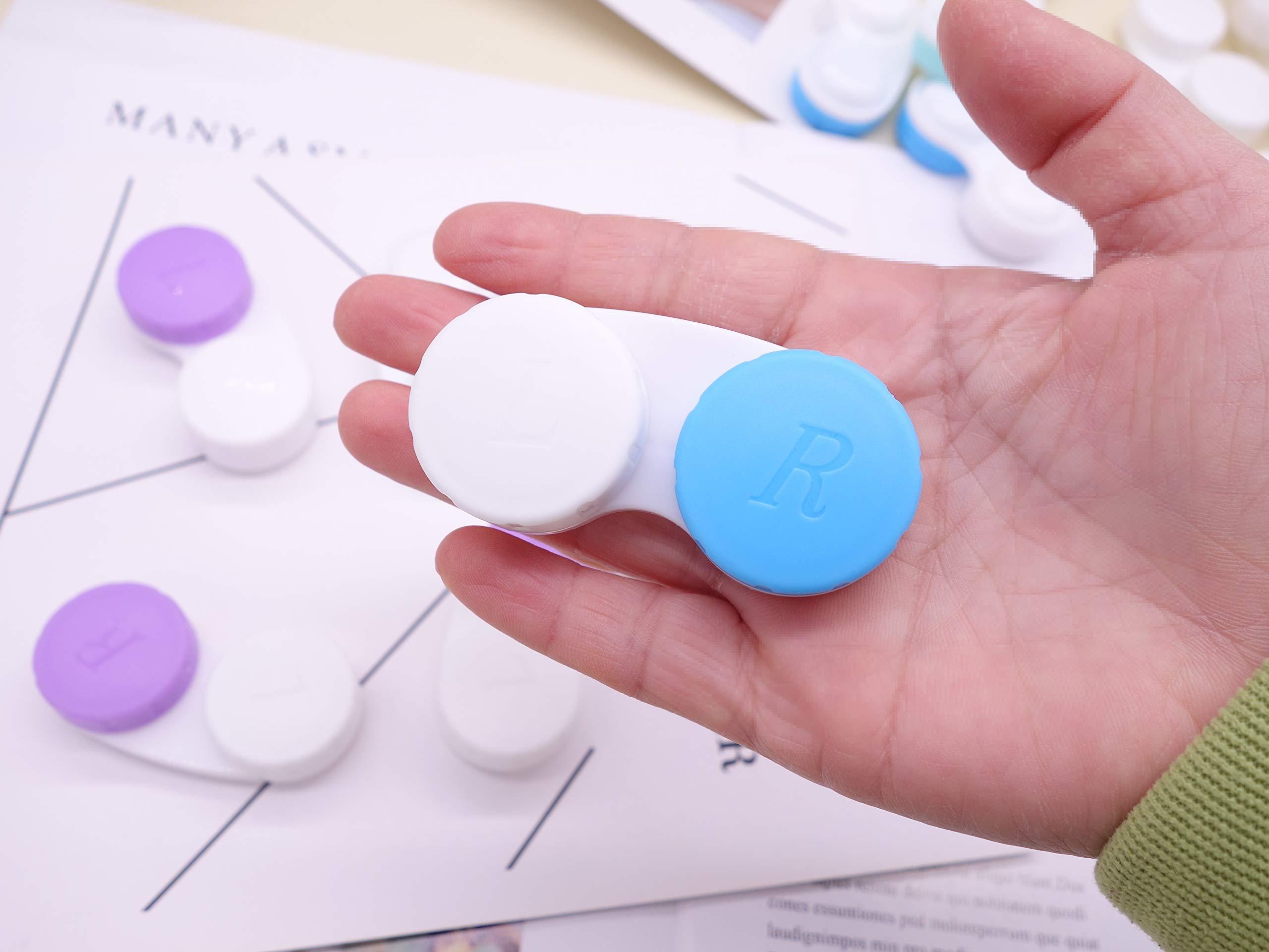 Erewa Erewa 12 Pack Contact lens case Contact Lens Holder Box Soak Storage Kit(Assorted Color)