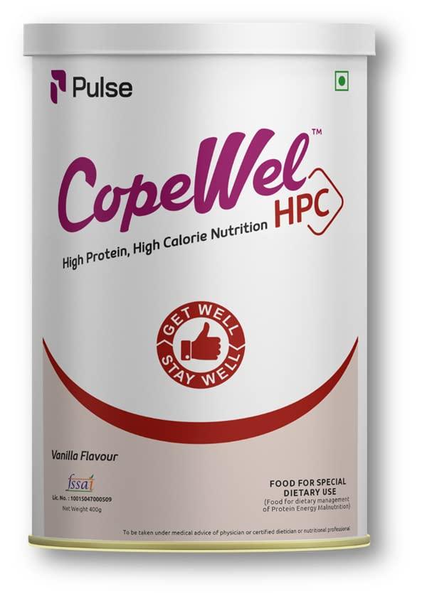 Zenova Bio Nutrition CopeWel HPC- High Protein & High Calorie Nutrition- 2.20 Kcal/ml to meet optimal nutritional needs & Weight Gain-Vanilla Flavour-400 gms pack