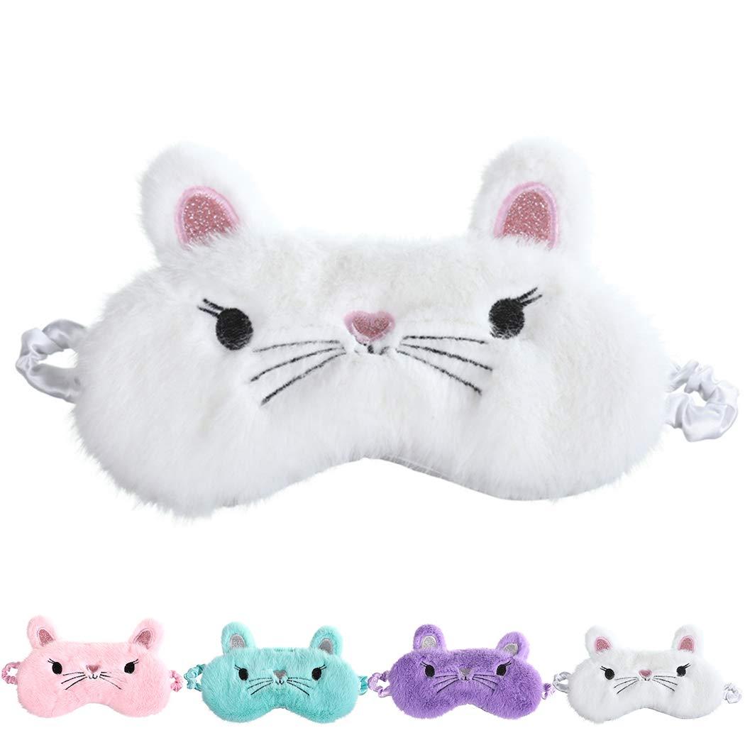 Zoylink Zoylink Sleep Mask Cartoon Cat Decor Eyes Cover Comfortable Night Blindfold