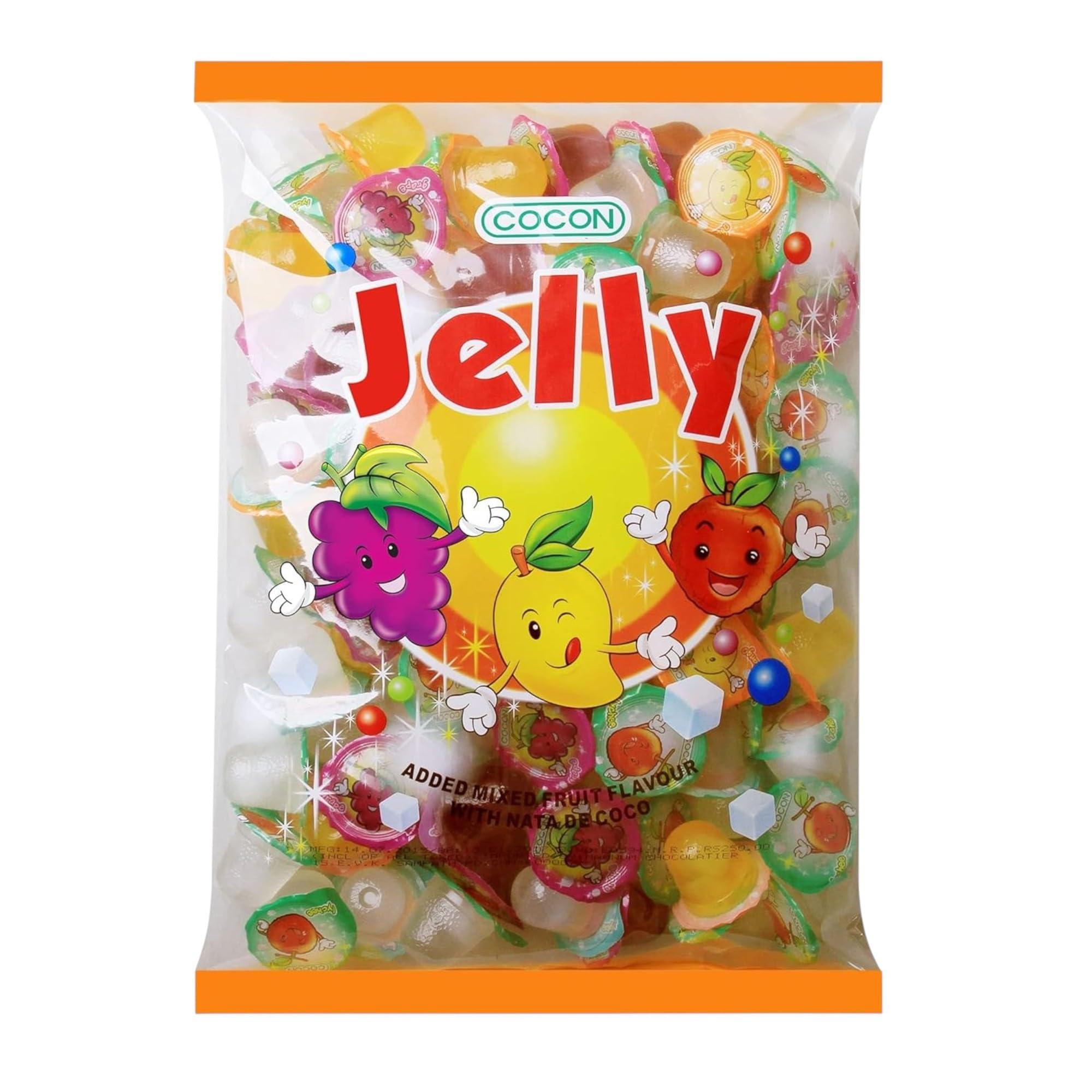 COCON COCON Jelly Added Mixed Fruit Punch Flavour With Nata De Coco 1500Gm