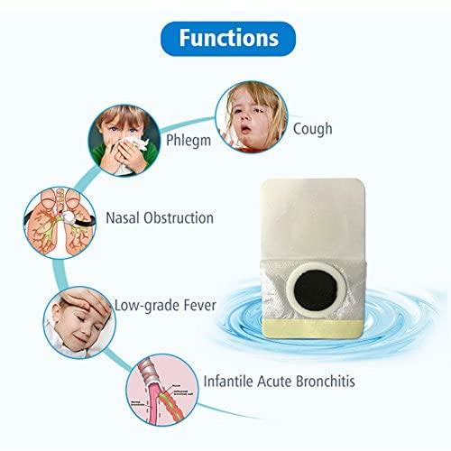 Clean Living Patcheal™ 6 pcs Cough Relief Patches for Adults 100% Herbal Natural relieve Asthma Cold