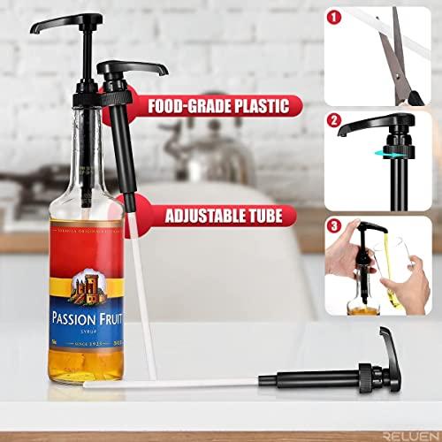 Xfopz Xfopz 4PCS Coffee Syrup Pump Dispenser Compatible with Torani Syrup Pump Creamer Pump for Coffee Syrup Bottle (25.4 oz-750ml) - Davinci Syrup Bottle Pump Dispenser Coffee Syrup Pumps