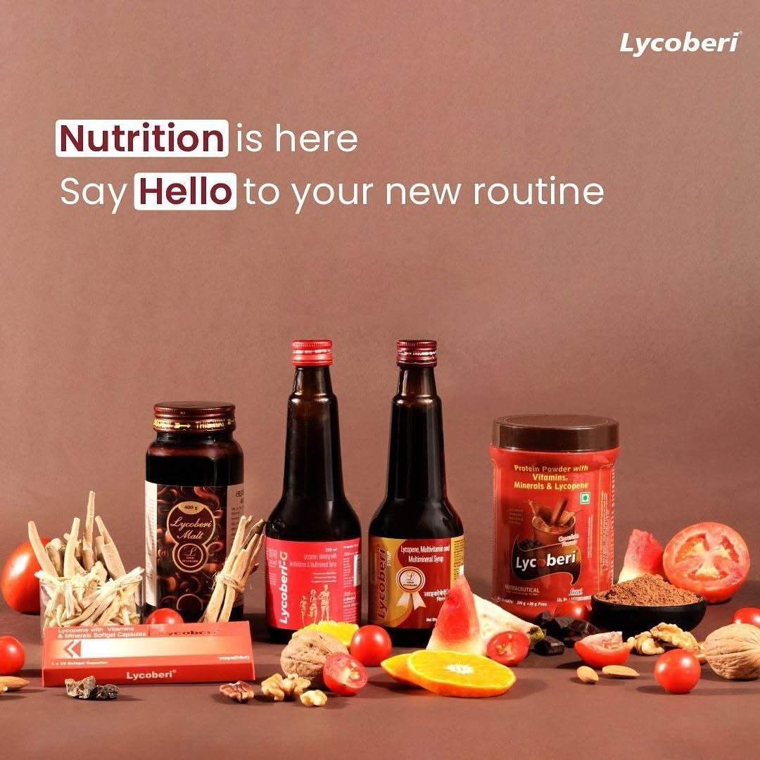 LYCOBERI Lycoberi Malt Ayurvedic for Immunity Daily Wellness Energy Stamina Ashwagandha 400GM Malt For Men & Women(Pack of 3)