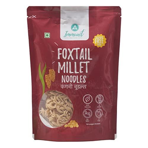 Immunit Immunit No Maida Assorted Millet Noodles, Pack of 9 (Ragi, Jowar, Little, Foxtail, Barnyard, Browntop, Kodo, Bajra, Emmer Wheat) | Vegan, Not Fried, No MSG, No Preservatives