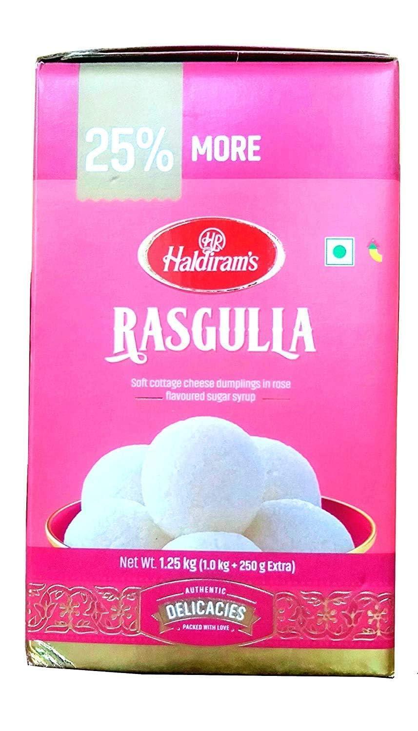 Haldiram’s Haldirams Gulab Jamun & Rasgulla Combo Pack 1 Kg Tin X 2 Pcs