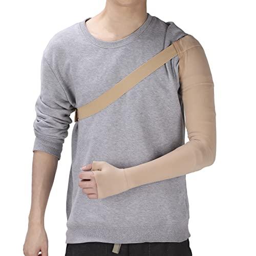 JUYT Post Mastectomy Support Arm Sleeve, Polyurethane Lymphedema Compression Arm Sleeve for Swelling Support M-Left hand