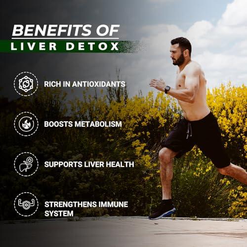 Divya Himalayan Divya Himalayan Plant-Based Liver Detox Supplement, 60 Tablets, Vegan, Non-GMO, Gluten-Free, Herbal Liver Support Formula