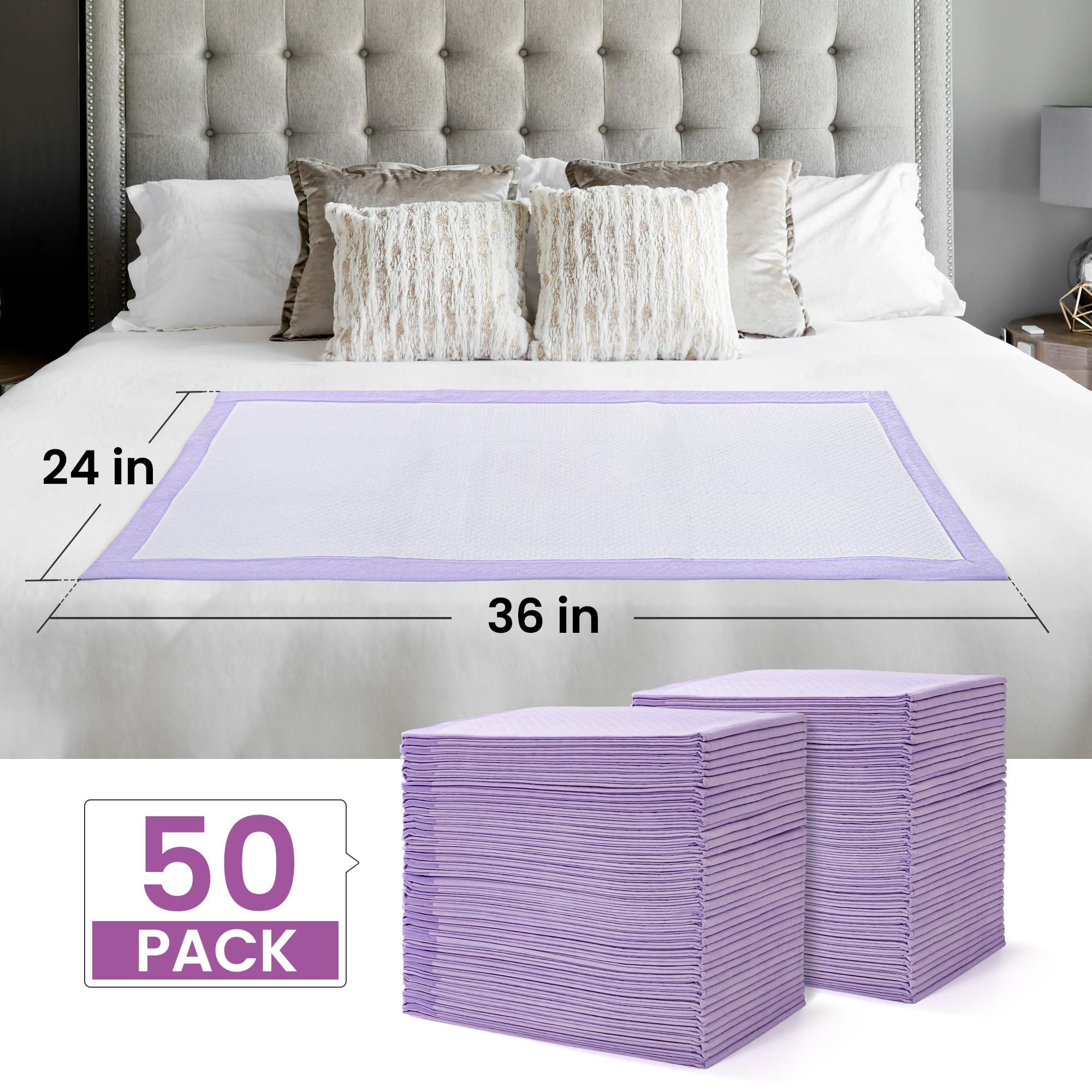 Buyockss Disposable Underpads Incontinence Bed Pads 24\"X36\" Disposable Chux Pads Ultra Absorbent Waterproof Furniture Protection