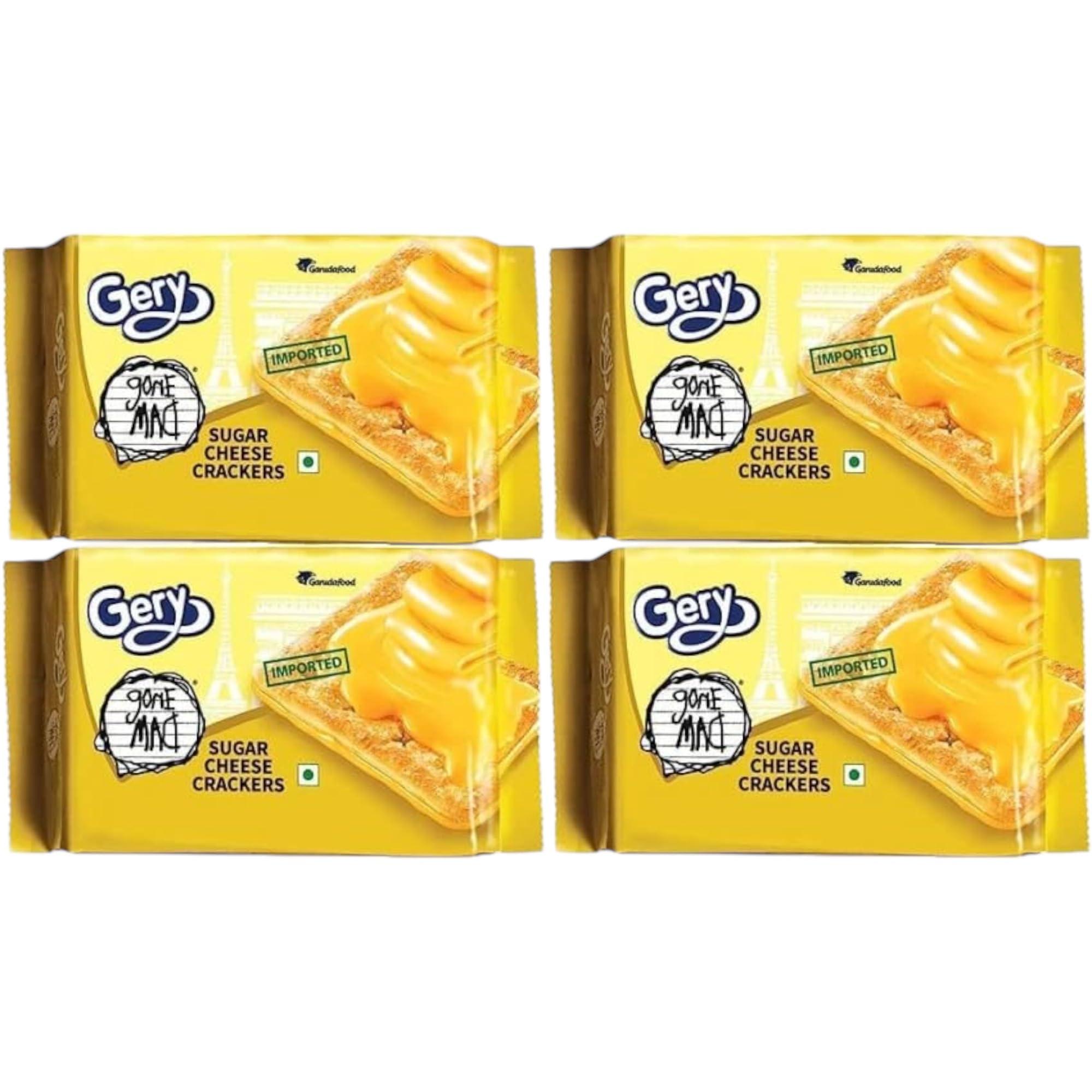 Gery Gone Mad GERY GONE MAD Sugar Cheese Crackers, 110 Grams (Pack of 12)