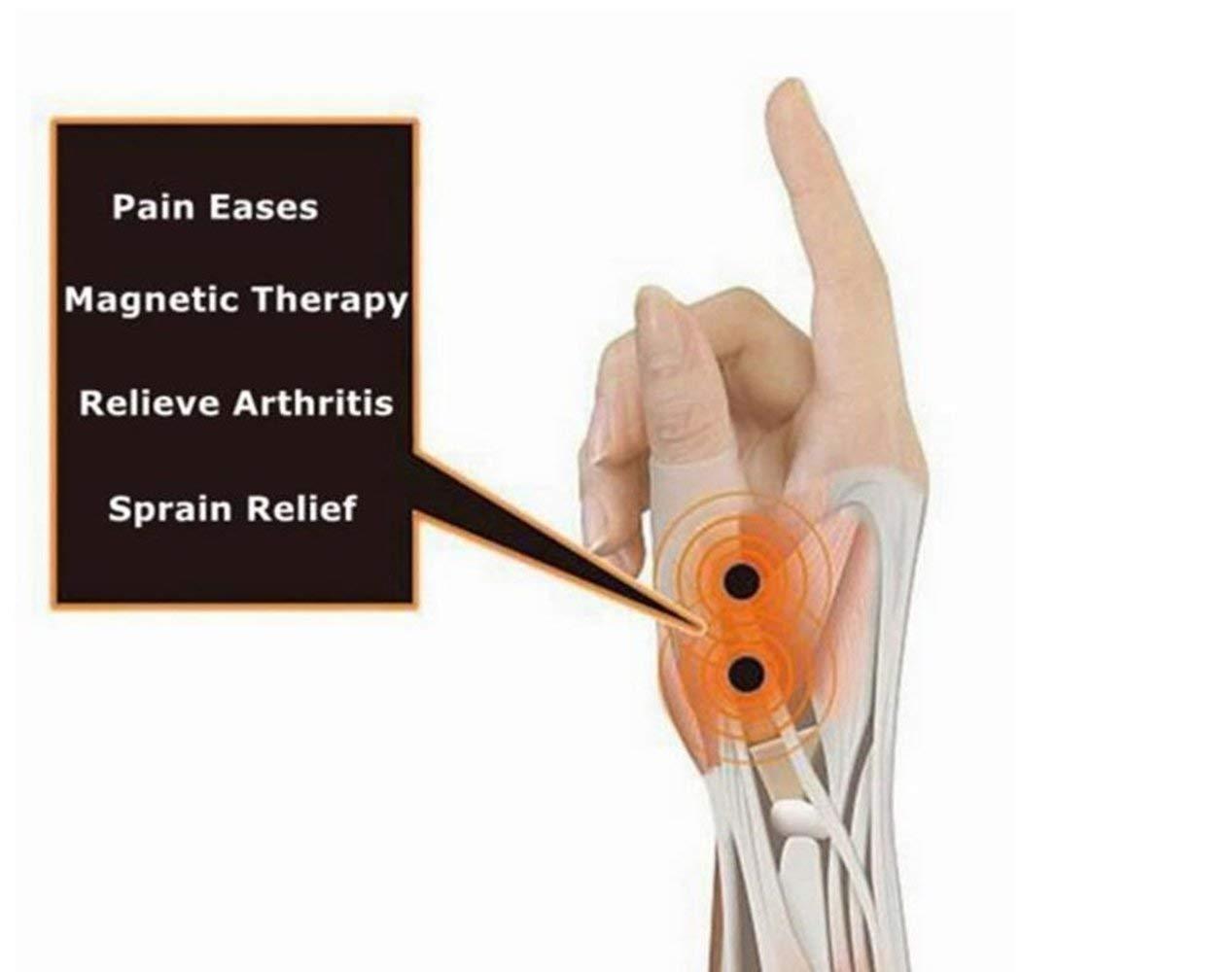 Frackson Frackson 1 Pcs Magnetic Therapy Wrist Glove Tenosynovitis Pain Relief Wrist Hand Thumb Support Gloves Wrist Support Braces for Men and Women Use For Gym Workout