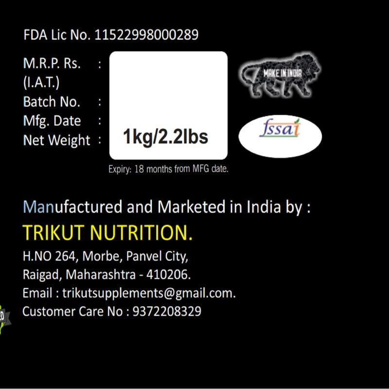 Trikut Sport Supplements Extreme Whey Protein 2.2lbs/1kg - 24g Protein Per Serving - Rich Chocolate