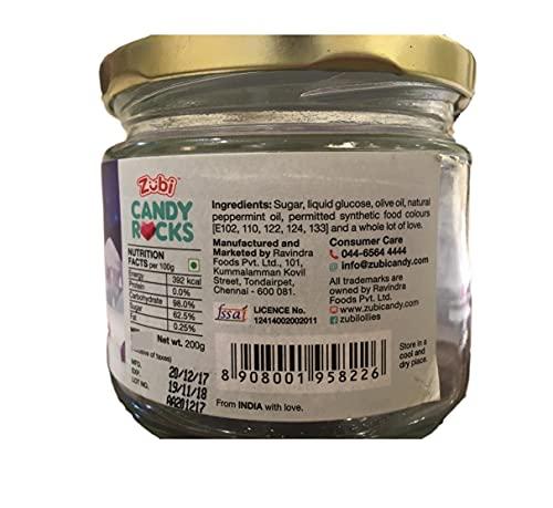 Zubi Candy Zubi Candy Peppermint Candy Rocks, 200gm, 6 Jars Per Box