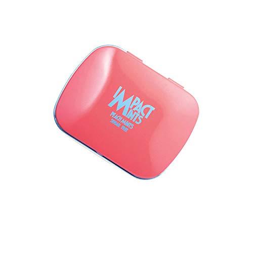 Impact Products Impact Mints Sugar-free Mints Peach Flavor (Pack of 3) 14g each, for everlasting & pleasant breath, product of Germany, pocket-friendly Mints in classic Tin packaging