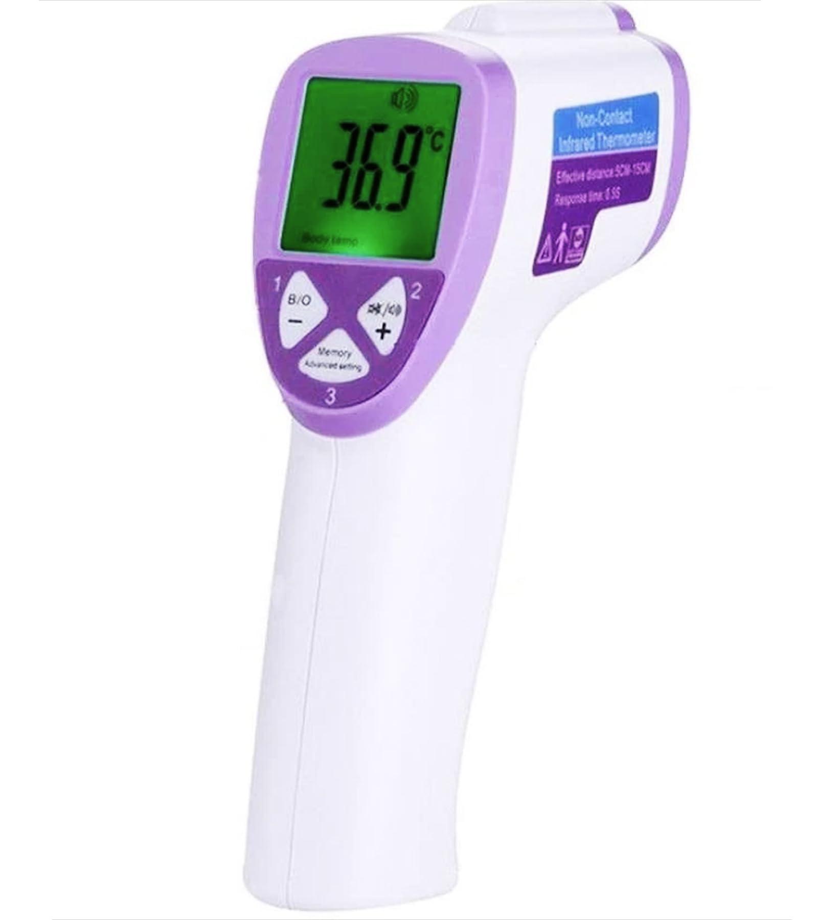 MCP YASEE Forehead Non-Contact Infrared Thermometer for Kids, Adults, and Baby Support with Digital Instant Read, Fever, Alarm, Memory Function, and Large LED Display (JA-11A)