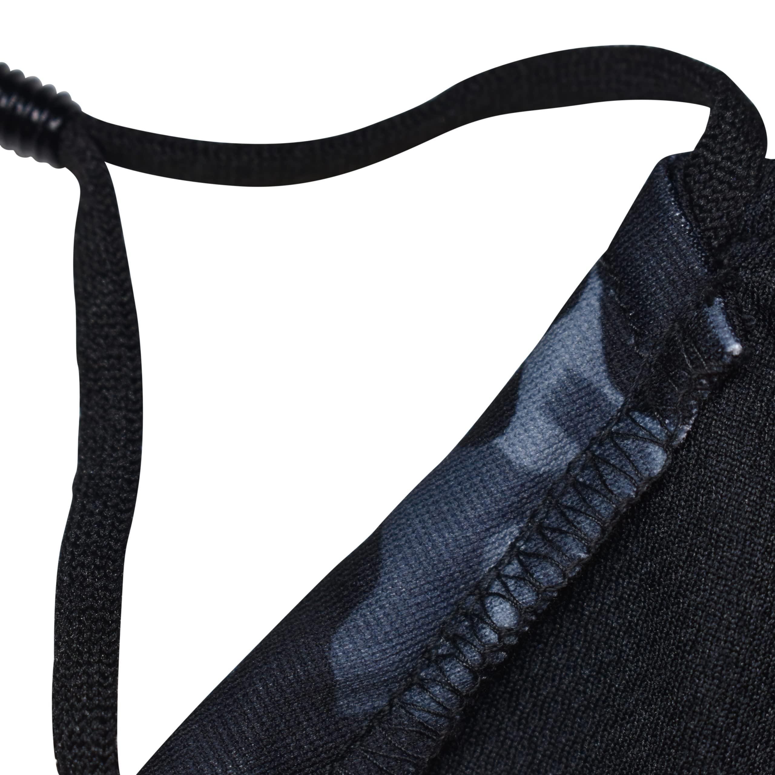 KT Valley Company Beard Face Mask for Men with a Beard, Bearded Men Face Mask, Reusable and Comfortable Beard Mask (Camo Gray (7 Inches) Gen 2)