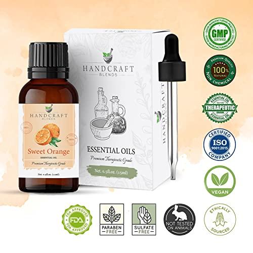 Handcraft Blends Handcraft Blends Sweet Orange Essential Oil - 100% Pure and Natural - Premium Therapeutic Grade with Premium Glass Dropper (30 ml)