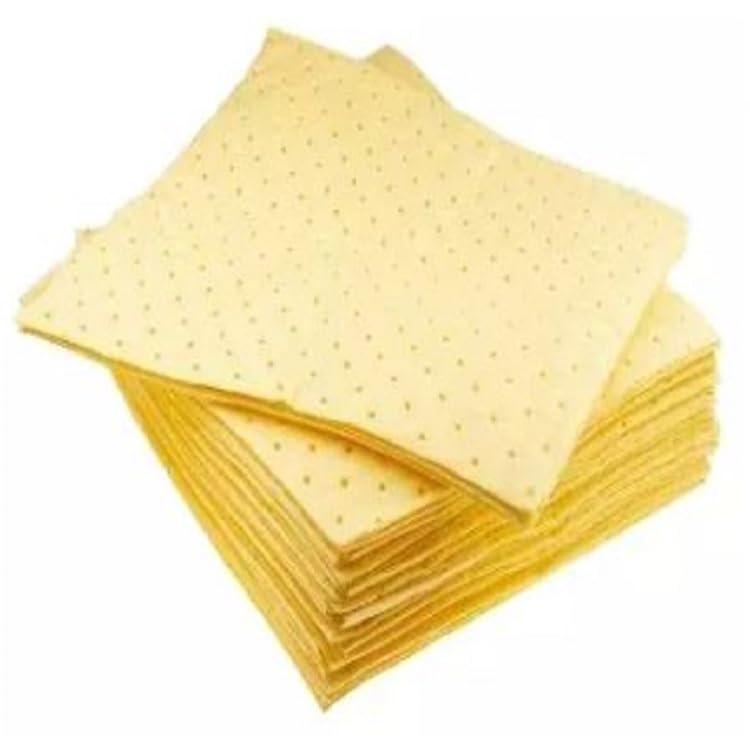 DEMEANOR DEMEANOR Chemical Absorbent Pads (40cm x 50cm) (286 gsm)(Pack of 100) (100)