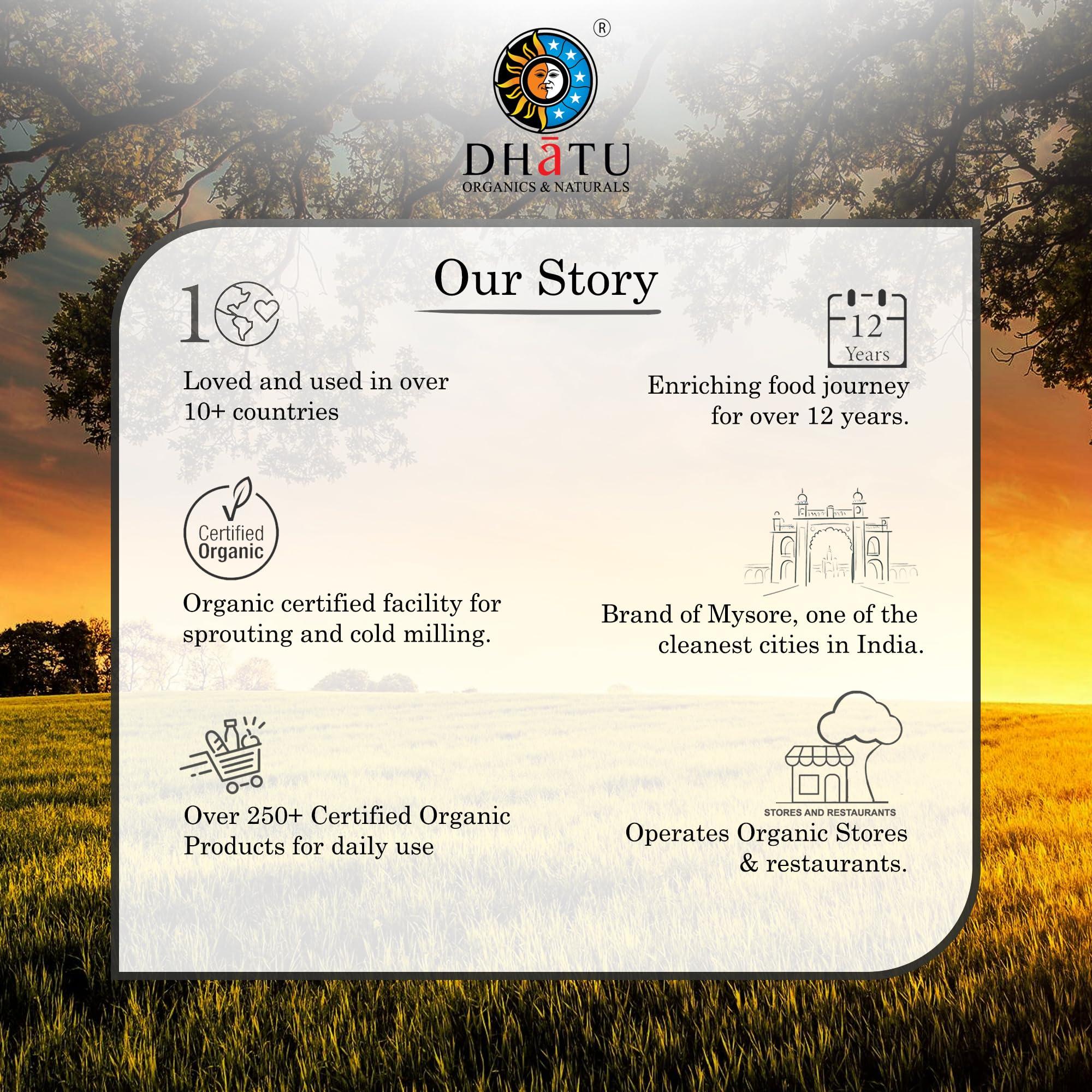 Dhatu Dhatu Organics & Naturals Sprouted Brown Chickpea Flour, 500 g