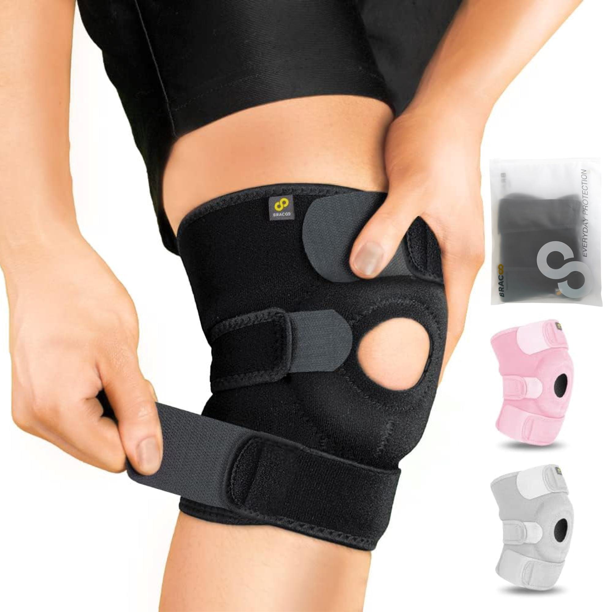 Bracoo Bracoo Breathable Neoprene Knee Support, One Size, Black,Manufactured by: Yasco