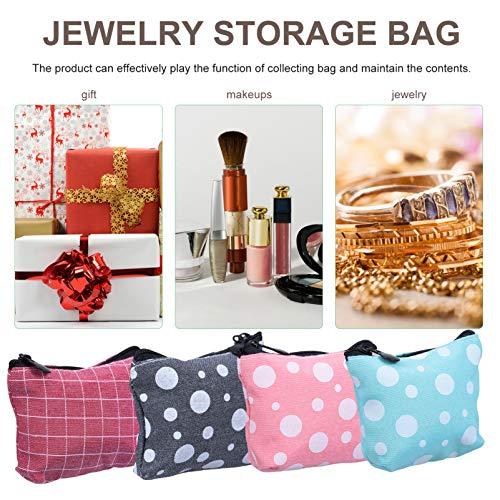 EXCEART EXCEART 4Pcs Pouch Purse Portable Small Pouch Toiletry Bags Travel Cosmetic Bags for Coins Key Sanitary Napkins