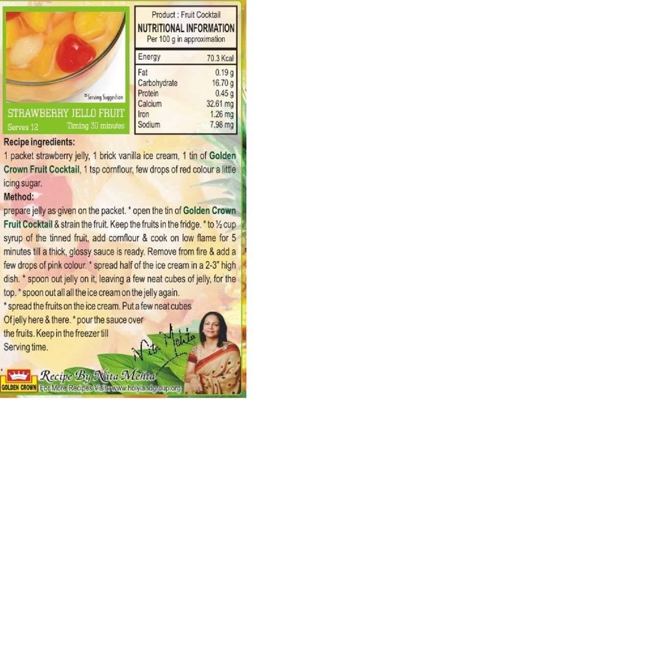 Bakers King Bakers King Golden Crown Fruit Cocktail Canned (840 gm, Pack of 1 )