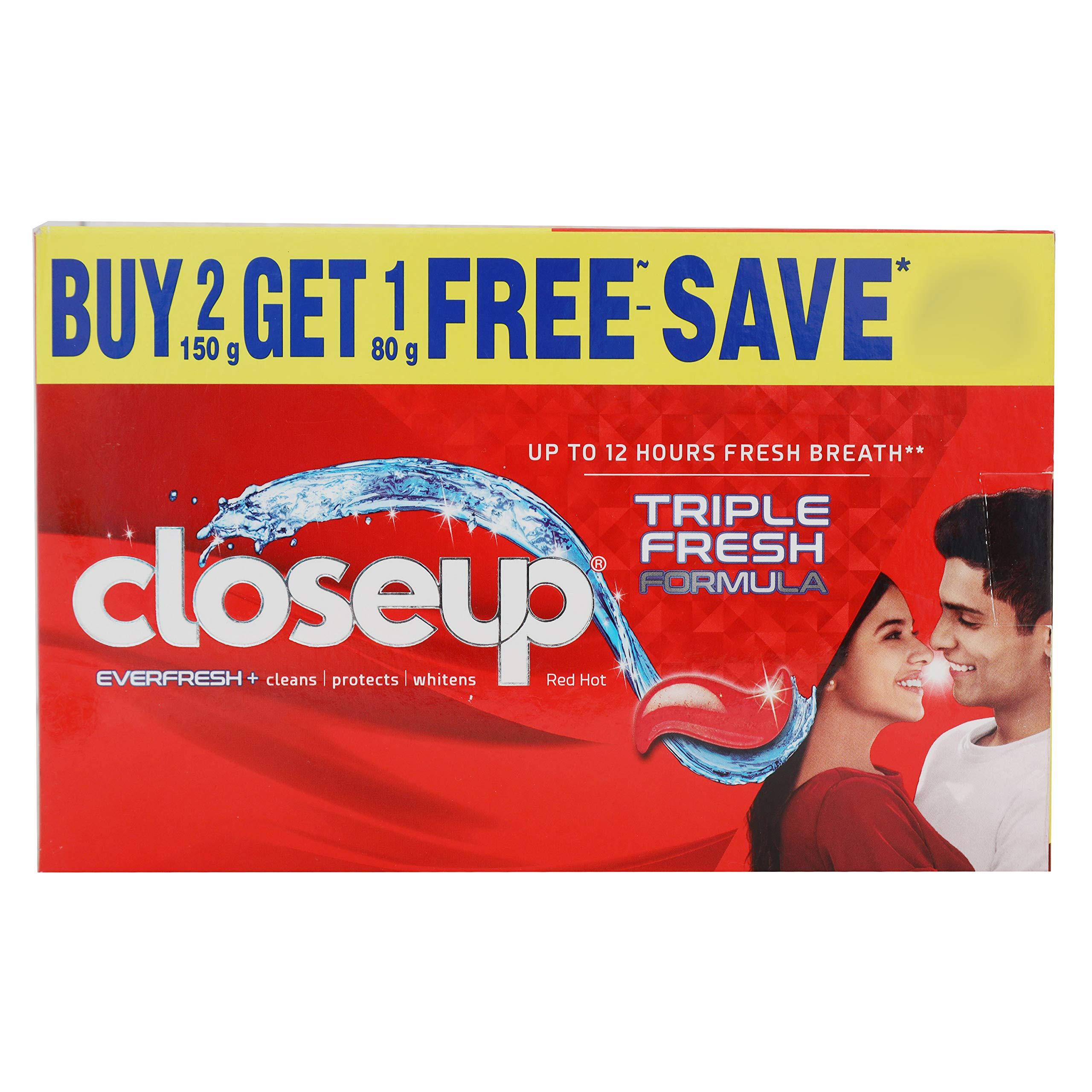 Closeup Closeup Everfresh Red Hot Toothpaste - 150G - Freshness, Fresh Breath, Longlasting, Bad Breath