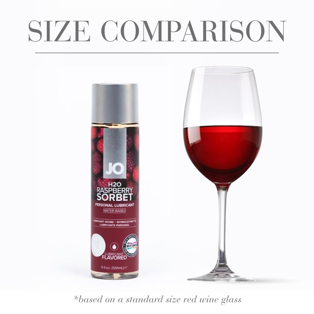 JO System Jo H2O Flavored Lubricant, Raspberry, 5.25 oz/155 ml