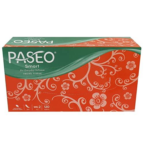 PASEO Paseo Smart International Quality 2 Ply Extra Soft 19.5 x 20 cm Facial Tissue Paper 100 Pulls Pack Of 10