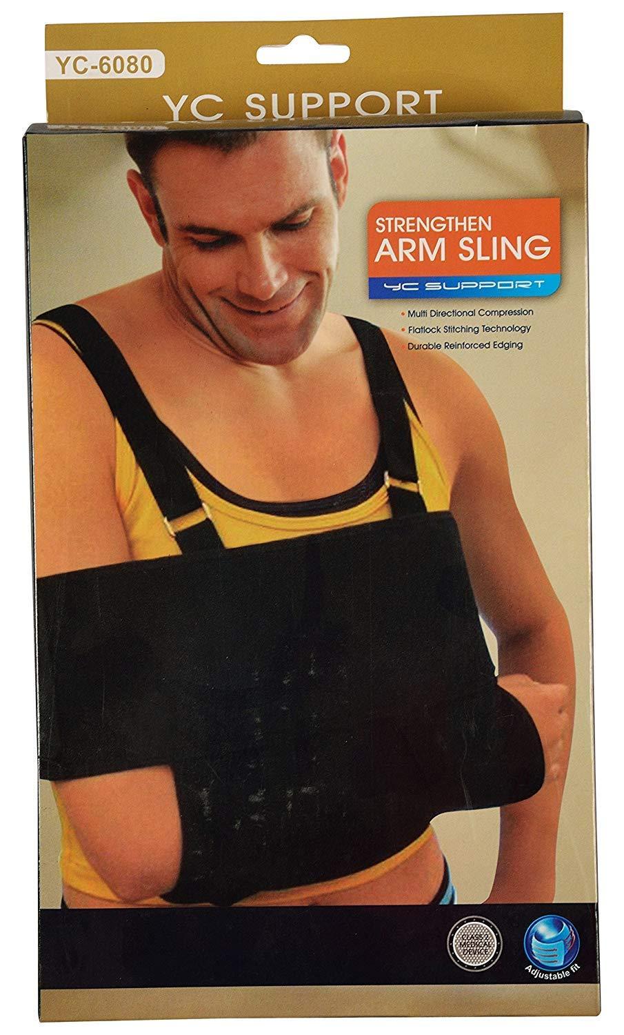 IRIS IRIS Shoulder Brace for Injury Prevention, Dislocated AC Joint, Frozen Shoulder Pain, Soreness - Compression Wrap Strap Band (Black)