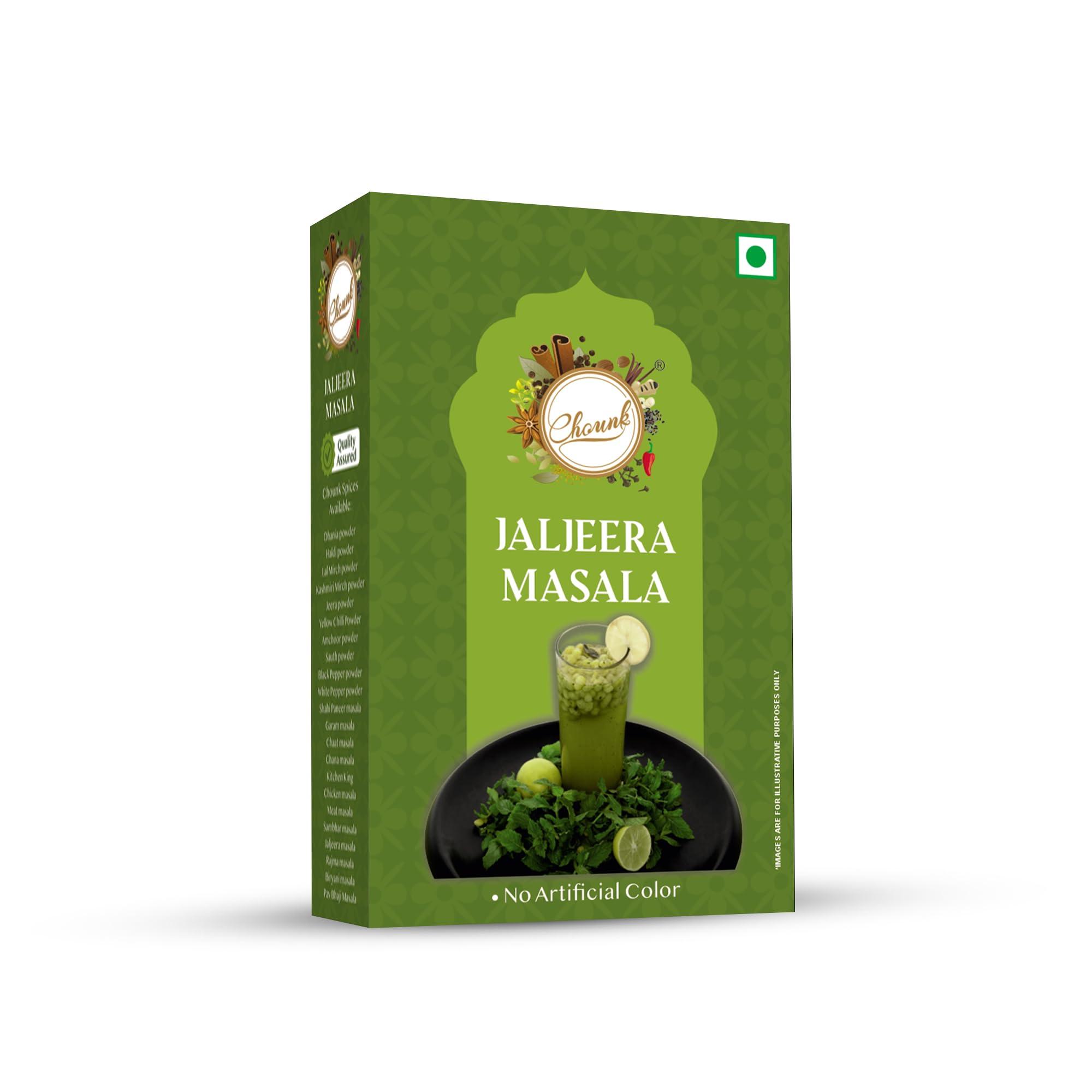 Chounk Chounk Chatpata Jaljeera/Jaljira Masala Powder 200 Grams (100g x 2 Pack) | Summer Drink Masala Powder | Hygienically Packed | No Preservatives | No Artificial Flavour Added
