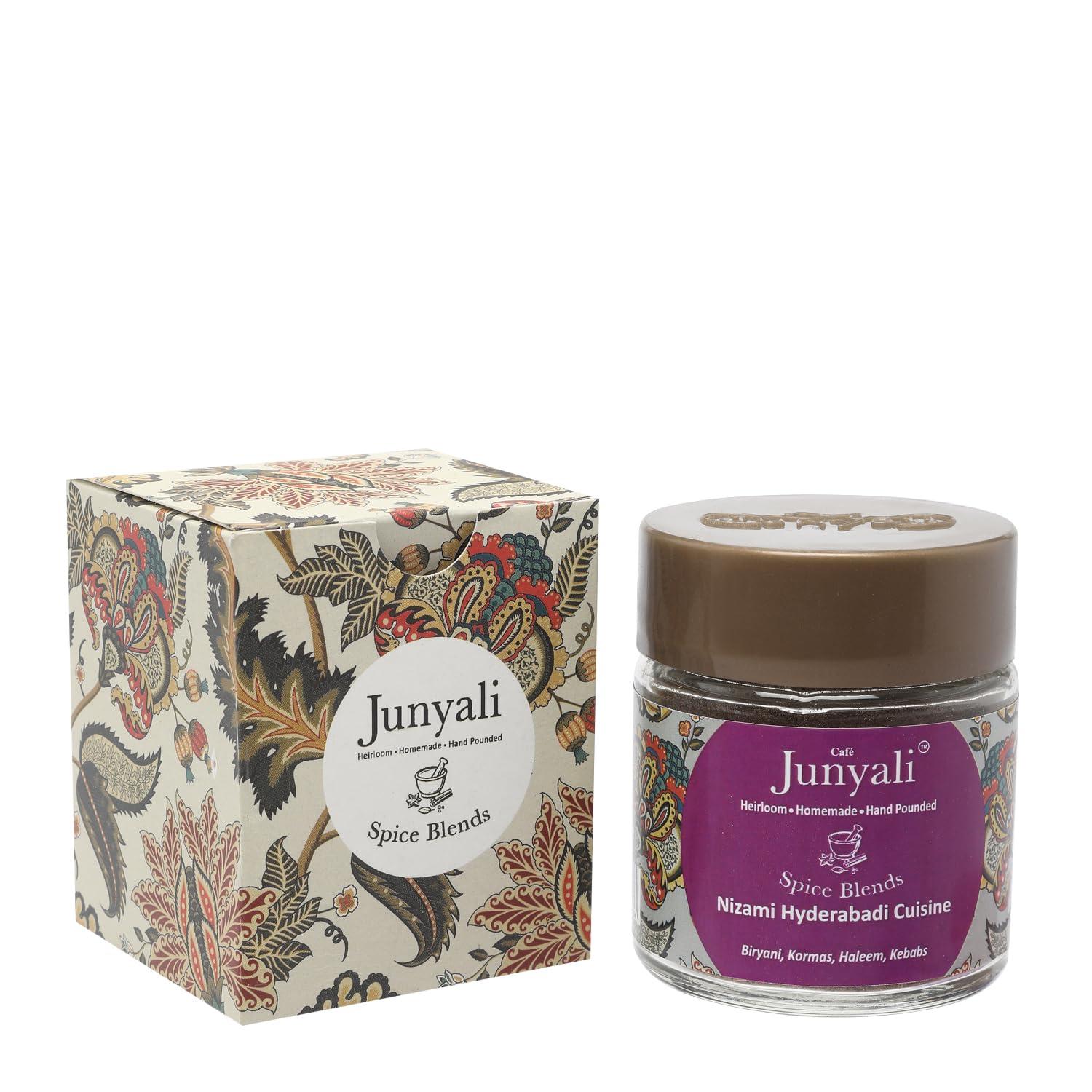 Cafe Junyali Cafe Junyali Nizami Spice Blend - (50g) Homemade Royal Household Spice Blends for Biryani, Kormas, Haleem, Kebabs - Pure Natural Organic & Hand-Pounded