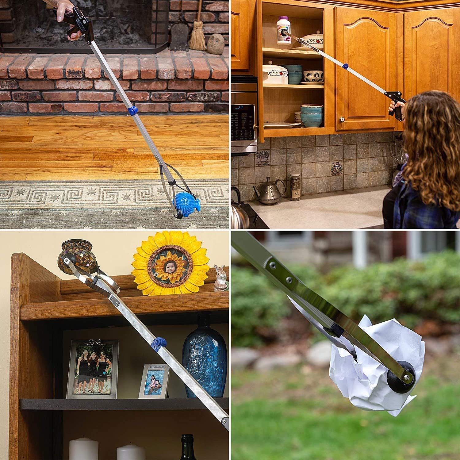 MEDca MEDca Reacher Grabber Tool - Gripping Device - Lightweight Durable Folding Claw Extends Arm Reach To 32 Inches Ideal Indoor And Outdoor Reaching Trash Grabber Picker Upper Tool